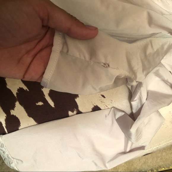 All white silk and lace  leotard - Picture 3 of 3